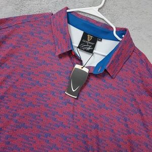 NEW Guinness Sunday Swagger Polo Shirt Men 4XL Red Blue Performance Stretch NWT